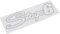 Adesivi Stage6, geplottet, Stage6, 20 x 6 cm, Argento
