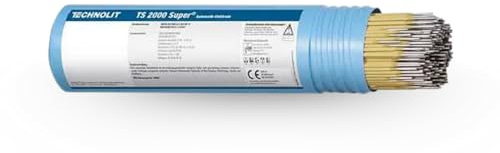 TECHNOLIT TS 2000 Super Schweißelektrode 1kg | 3.25x350mm | Stabelektrode | Rutilumhüllte Automatik-Elektrode für unlegierten Stahl | Ruhiger Lichtbogen | Schlackenentfernbar | Schiffbau + Kesselbau