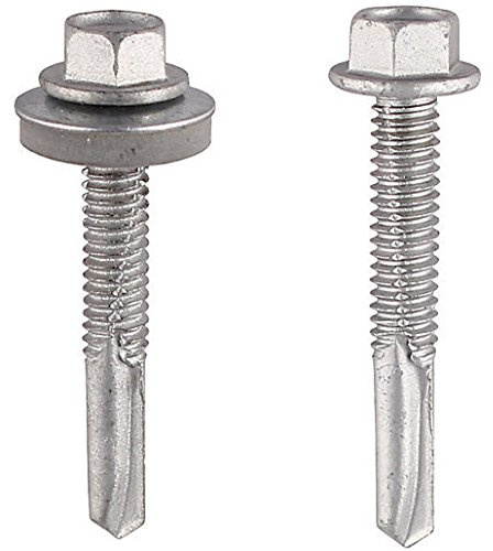 Self Drilling Screws for Heavy Section Steel - Size: 5.5 x 55mm - Washer Size: 16mm - H55W16B Pack of: 100