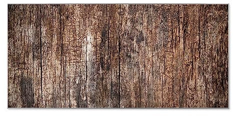 banjado® Magnettafel silber 78 x 37cm / Magnetwand aus Metall/Magnetpinnwand Memoboard/Pinnwand Magnettafel Küche, Büro, Kinderzimmer inkl. 4 Magnete & Montageset Motiv Altes Holz