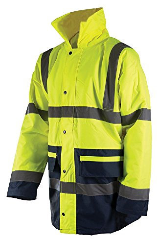 Silverline 633984 Hi-Vis Jacket Class 3, 92-100 cm (36-39 Inches) - Medium
