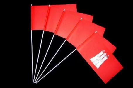 Everflag Papierfähnchen: Hamburg 50er Packung
