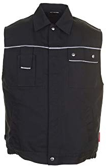 Planam Men's Canvas 320 Vest Canvas 320 Inch Size S in Grey/Black (Pack of 1)