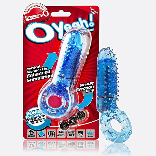 Screaming O Yeah Vibrating Ring Blue