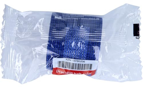 Dracoelfi Haft Color Fixierbinde 4 Cmx4 m Blau