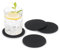 FILU Filzuntersetzer rund 8er Pack (Farbe wählbar) schwarz - Untersetzer aus Filz für Tisch und Bar als Glasuntersetzer/Getränkeuntersetzer für Glas und Gläser