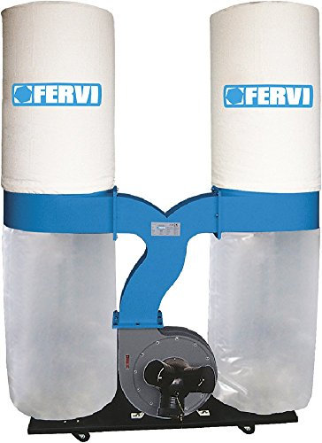 ASPIRATORE PER TRUCIOLI DOPPIO SACCO MONOFASE 2,2 KW FERVI 0496