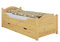 Erst-Holz Seniorenbett extra hoch Bettkasten 100x200 Kiefer Holzbett Einzelbett Gästebett 60.40-10 S4