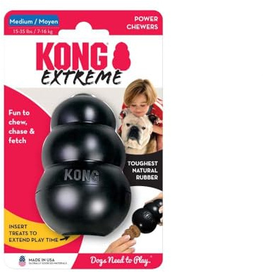 KONG Extreme Hundespielzeug, Größe M, Schwarz