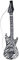 Amakando Deko Luftgitarre Rockstar Gummigitarre Zebra Rocker Inflatable Guitar Aufblasbare Gitarre Partydeko aufblasbar Mottoparty Musikinstrument Accessoire Party Gitarren Instrument