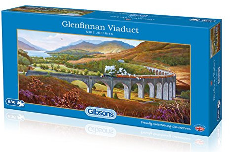 Glenfinnan Viaduct 636 Piece Jigsaw Puzzle | Sustainable Puzzle for Adults | Premium 100% Recycled Board | Great Gift for Adults | Gibsons Games
