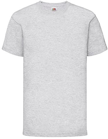 Fruit of the Loom Childrens T Shirt in Heather Grey Size 5-6 (SS6B)