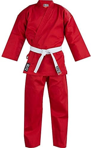 Blitz Student Karate Gi - Red - 0/130cm