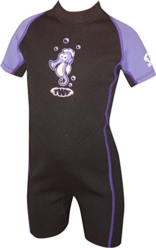 TWF Kids Seahorse Wetsuit - Lilac, 1 (Manufacturer Size: K04)