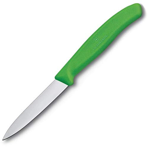 Victorinox 67606L114 - Coltello da spelucchino, 8 cm, 7,6 cm, colore: Verde