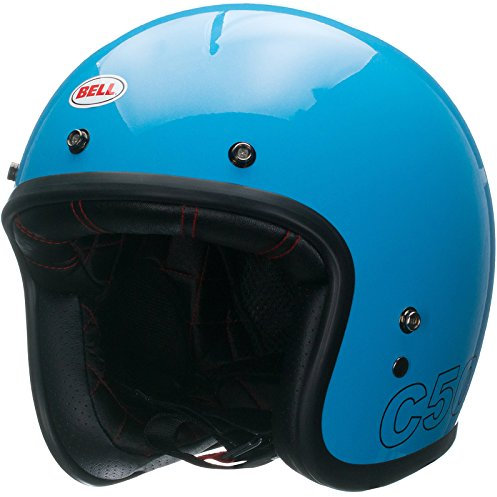 Bell Powersports Custom 500 Motorradhelm, Blau (Retro Blau), XS