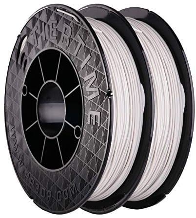Tiertime UP Fila Premium PLA 3D Printer Filament, Low Odor, Consistent 1.75mm Diameter,1KG (500g×2 Spools), Grey (C-22-07)