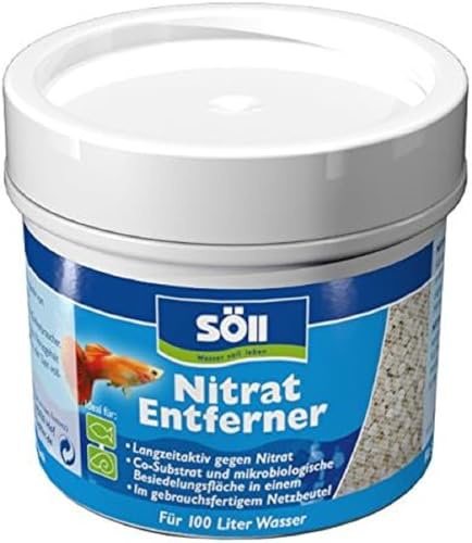 Söll 83195 NitratEntferner, 60 g für 100 L Wasser - Nitratentferner, erhöht Karbonathärte, dämmt Algenwachstum EIN, weniger Wasserwechsel