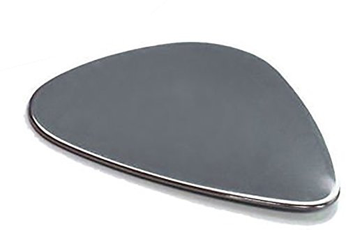 Gitarren-Plektrum (0,51 mm, Edelstahl, personalisierbar, inkl. Gravur und Geschenkbox)