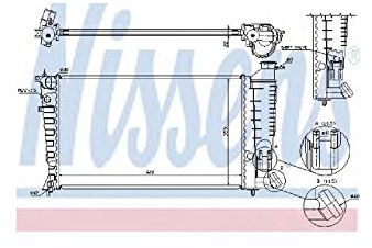 Nissens 61382A Radiator, engine cooling