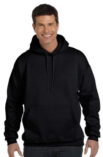 Hanes Men's Heavy Cotton Hoodie (Pack of 1), Black, S