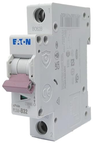 Eaton PLSM-B32-MW Leitungsschutzschalter 32A 1P 1-polig B-Charakteristik LS-Schalter (242183 ALT 244711)