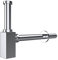 Durovin Bathrooms Chrome Plated Solid Brass Waste Bottle Trap Adjustable Height and Outlet Square Shape S06