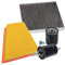 BESTPRICE Set di filtri di ispezione con 1x filtro olio, 1x filtro aria, 1x filtro abitacolo con carbone attivo, 1x filtro carburante, compatibile con SKODA FABIA 1 (6Y2) (6Y5) (6Y3)