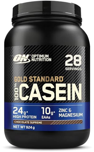 Optimum Nutrition Gold Standard 100% Casein Proteinpulver, Geschmack Chocolate Supreme, 924g, 24 Portionen