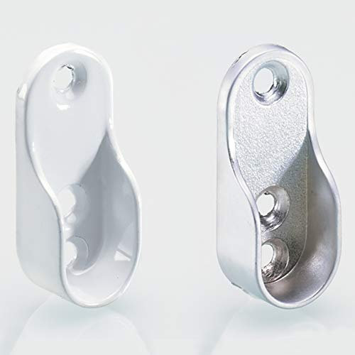 Hettich Schrankrohr-Lager 9079719 für Kleiderstange 30x15mm aluminiumoptik