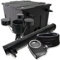 Wiltec Komplettset: CBF-550 Teichfilter bis 60000 L Teichfilteranlage Durchlauffilter, NEO10000 Teichpumpe 10000l/h 80W, CUV-272 Teichklärer 72W, 25m Teichschlauch 25 mm, CSP-250 Skimmer 2500l/h 45W