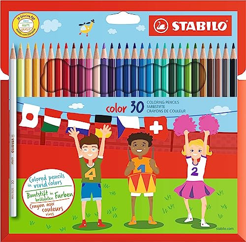 Stabilo color - Matita colorata - Astuccio da 30 - Colori assortiti