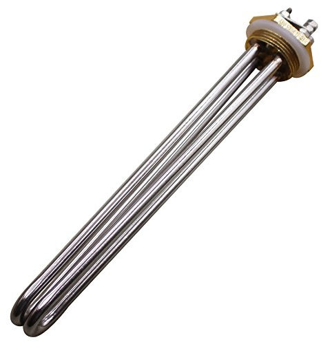 AIICIOO Elemento calefactor de 48 voltios y 900 W con rosca BSP de 1.25 pulgadas (DN32) de acero inoxidable y junta tórica de silicona proporcionada