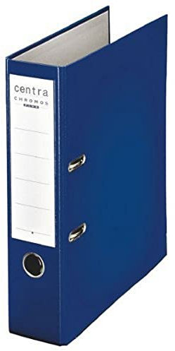 Leitz Centra 230148 Standard-Ordner (grauappe RC, mit PP-Folie kaschiert, A4, 8 cm Rückenbreite, Chromos) hellblau