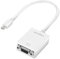 LogiLink CV0038 Adaptateur Mini DisplayPort vers VGA Mâle/Femelle Blanc