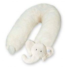 Efie Bio-Stillkissen „Elefant“ – 180 cm Lagerungs- & Schwangerschaftskissen aus 100% Baumwolle | Inlett -geräuscharmen EPS-Mikroperlen | waschbar & handgefertigt in Deutschland
