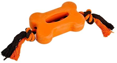 Seriously Strong by Petface Rubber Bone Tugger Dog Toy