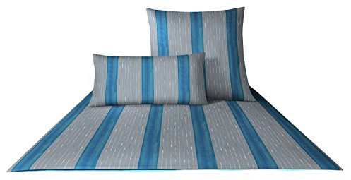 Joop! Bettwäsche Plaza Stripes 4052 Azur - 02 80x80 cm - 155x220 cm