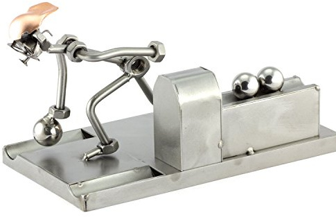 Steelman24 I Schraubenmännchen Bowling I Made in Germany I Handarbeit I Geschenkidee I Stahlfigur I Metallfigur I Metallmännchen