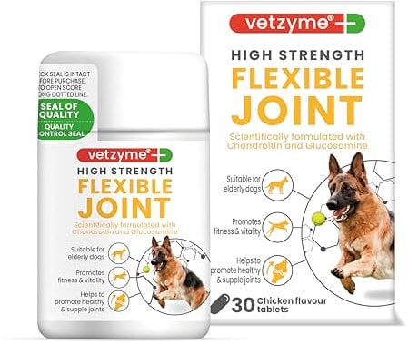 Vetzyme High Strength Flexible Joint Tabletten (Pot-Größe: 30 Tabletten), einen Artikel