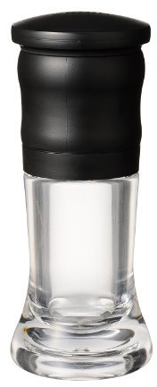 Kyocera CM-10N-BK Mühle, 40 ml, Keramik, Gewürze, Kristallsalz, einstellbare Grobheit, Demontage-Reinigung, schwarz