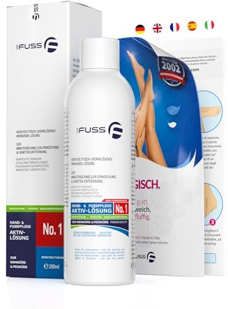 Mr. Fuss® Anti-Hornhaut, Anti-Zuwachs System - Nagelhautentferner Hornhautentferner - Lösung No. 1 - stark erweichend - 200ml