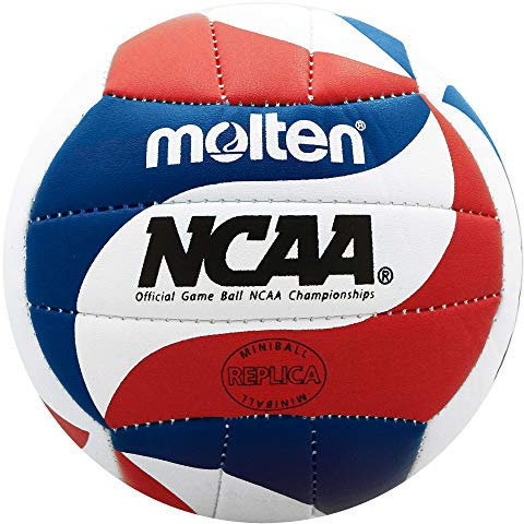 Molten NCAA FLISTATEC Mini Volleyball, Rot/Weiß/Blau