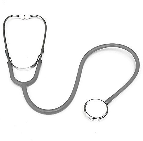 Accessotech Pro Dual Head EMT Stethoscope for Doctor Nurse Vet Medical Student Health Blood Grey