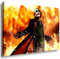 LaraArt Bilder Joker Feuer Leinwandbild / LaraArt Bilder / Mehrfarbig + Kunstdruck XXL f16 Wandbild 100 x 70 cm