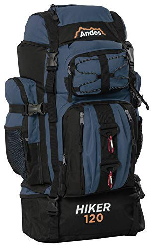 Adtrek Navy Blue 120L Hiker Backpack Extra Large Hiking/Camping Luggage Rucksack