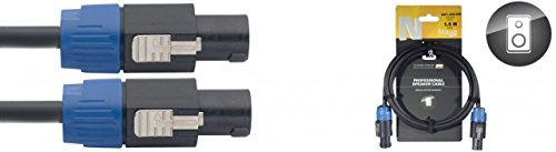 Stagg 20861 1.5 m Speakon Professional Speaker Cable - Black