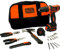 BLACK+DECKER BDCDD12HTSA-QW Trapano Avvitatore Compatto, 10.8 V, al Litio, 1.5 Ah, Accessori ed Utensili Manuali in Dotazione, Arancione/Nero