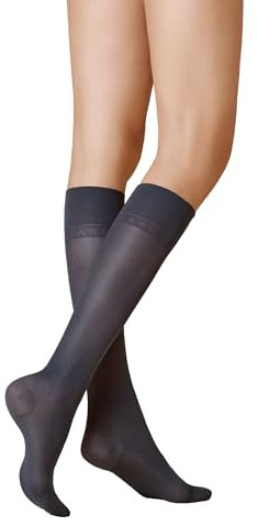 KUNERT Damen Kniestrümpfe Fly&Care® 40 effektive Stützwirkung Klasse III 40 DEN Marine 0880 39-42