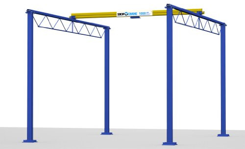 Gorbel 2000-Lb. Shop Crane - 12ft.L x 15ft.W x 12ft.H, Model Number SC2000-FS-12-15-12